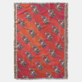 レッドの犬のクリスマス スローブランケット (正面縦)