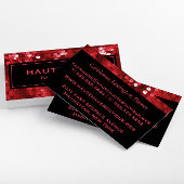 レッドはっきりしたシークインプロフェッショナル 名刺