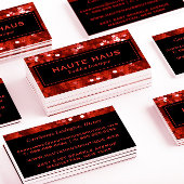 レッドはっきりしたシークインプロフェッショナル 名刺