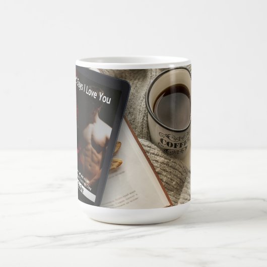 レッドは私はあなたを愛していると陶製マグ コーヒーマグカップ (中央)