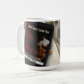 レッドは私はあなたを愛していると陶製マグ コーヒーマグカップ (正面左)