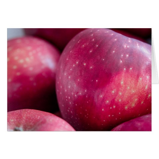 レッドりんごカードのクローズアップ (正面横)