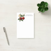 レッドりんご植物性先生名4x6 ポストイット (オフィス)