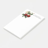 レッドりんご植物性先生名4x6 ポストイット (アングル)