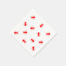 レッドアおもしろいントバックヤードクックアウトBBQグリルピクニック スタンダードカクテルナプキン