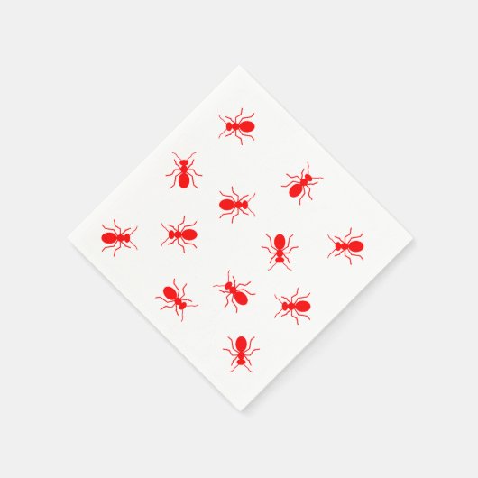 レッドアおもしろいントバックヤードクックアウトBBQグリルピクニック スタンダードカクテルナプキン (角)