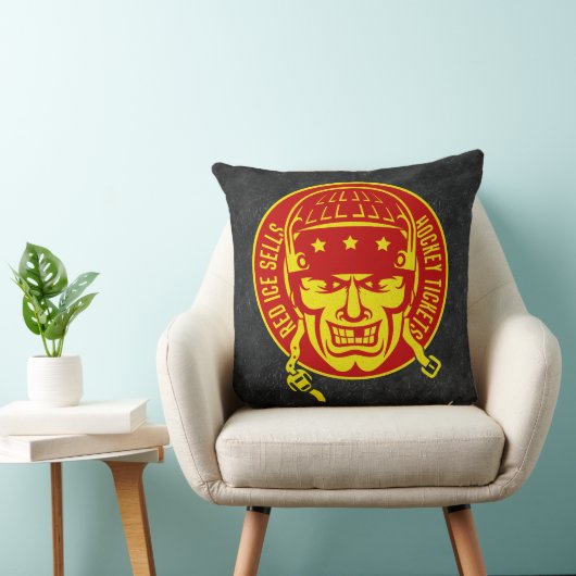 レッドアイスセールホッケーチケット装飾用クッション クッション (椅子)