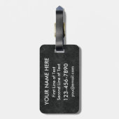 レッドアイスホッケーチケット荷札 ラゲッジタグ (裏面縦)