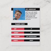 レッドアイスホッケートレーディングカード コーリングカード (裏面)