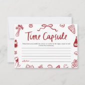 レッドアイタリアンモーレタイムカプセルブライダルシャワーゲーム 招待状 (正面)