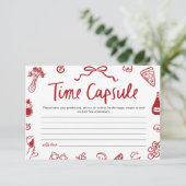 レッドアイタリアンモーレタイムカプセルブライダルシャワーゲーム 招待状 (スタンド正面)