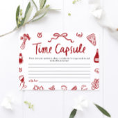 レッドアイタリアンモーレタイムカプセルブライダルシャワーゲーム 招待状