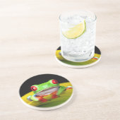 レッドアイツリーフロッグ、アガリチニスカリドリア、先住民 コースター (側面)