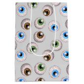 レッドアイボールパターン中抱き枕 ミディアムペーパーバッグ (裏面)