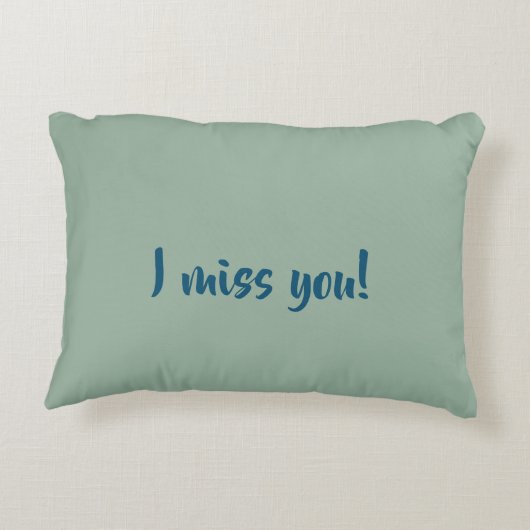 レッドアイリッシュテリアードッグアートペット恋しく思ポートレートI You アクセントクッション (裏面)