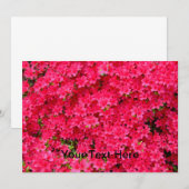 レッドアザレアフラワーパッチ招待状 招待状 (正面/裏面)