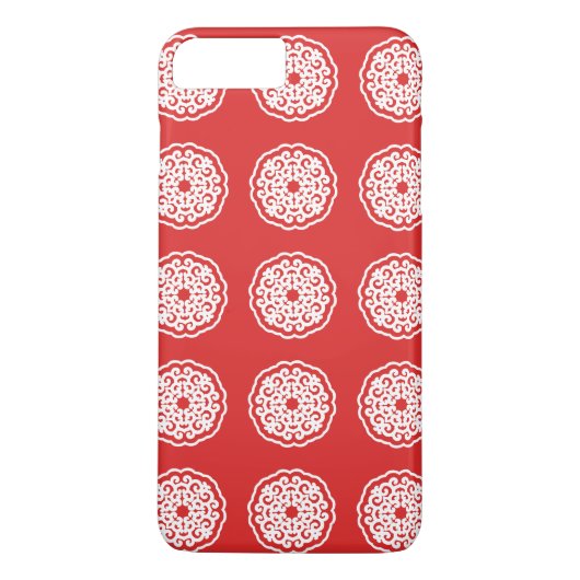 レッドアジアムードマンダラ Case-Mate iPhoneケース (裏面)