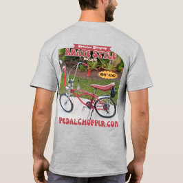 レッドアダルトサイズクレートスタイルバイク Tシャツ