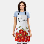 レッドアップルのエプロン エプロン (着用した状態)