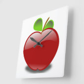 レッドアップルの四角い壁時計 スクエア壁時計 (傾斜)