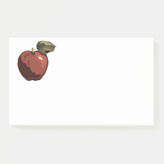 レッドアップルイラストレーション ポストイット (正面)