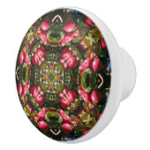 レッドアップルオンツリー抽象芸術自然アート セラミックノブ (右)