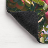 レッドアップルオンツリー自然 マウスパッド (コーナー)