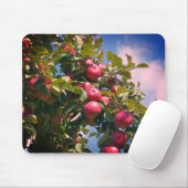 レッドアップルオンツリー自然 マウスパッド (マウス)