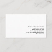 レッドアップルスケッチ専用チューターモダンブラック 名刺 (裏面)