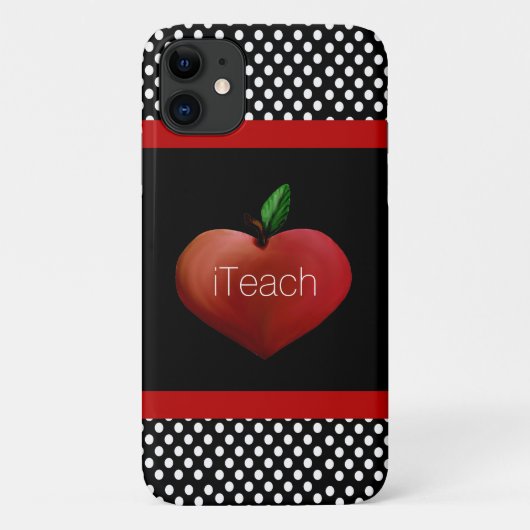 レッドアップルハート先生 Case-Mate iPhoneケース (裏面)