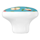 レッドアップルパターン セラミックノブ (側面)