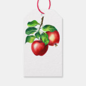 レッドアップルブライダルシャワー感謝していユーラベル ギフトタグ (裏面)