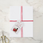 レッドアップルブライダルシャワー感謝していユーラベル ギフトタグ (より糸付き)