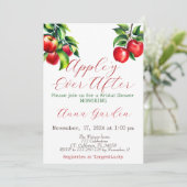 レッドアップルブライダルシャワー 招待状 (スタンド正面)