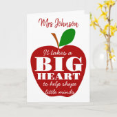 レッドアップル感謝してい先生ユー退職子供部屋 カード (黄色い花)