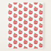 レッドアップル感謝してい先生ユー退職子供部屋 プランナー手帳 (裏面)