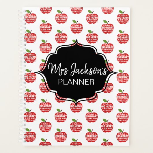 レッドアップル感謝してい先生ユー退職子供部屋 プランナー手帳 (正面)