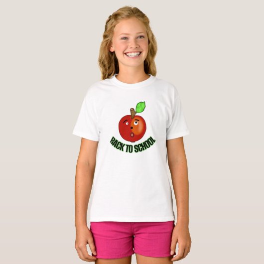 レッドアップル新学期 Tシャツ (正面フル)