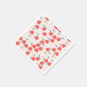 レッドアップル紙ナプキンス スタンダードカクテルナプキン (角)