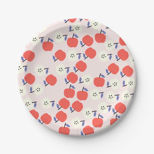 レッドアップル紙プレート ペーパープレート (正面)