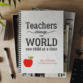 レッドアップル金ゴールド引用文スタイリッシュ大理石先生名 プランナー手帳