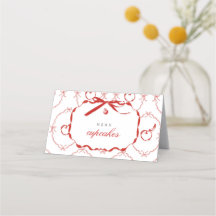 レッドアップル食品&ドリンクラベル折り畳みメニューカード