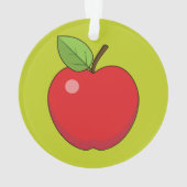 レッドアップル オーナメント (裏面)