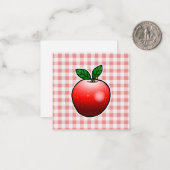 レッドアップル・マザーズの日 ノートカード (正面/裏面インサイチュ)