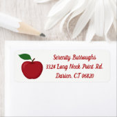 レッドアップル – 秋、秋の結婚式、パーティー、先生 ラベル (インサイチュ)