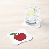 レッドアップ素朴ルラブ秋カントリーウエディングパーティー ペーパーコースター (インサイチュ)