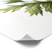 レッドアネモネ花アートプリントポスター ポスター (角)