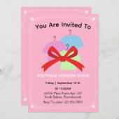 レッドアパレルの新入出品 招待状 (正面/裏面)