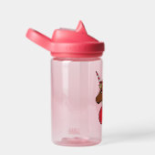 レッドアフロユニコーン ウォーターボトル (右面)