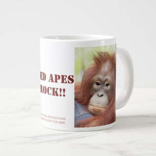 レッドアペスロックドクターアンオランウータン ジャンボコーヒーマグカップ